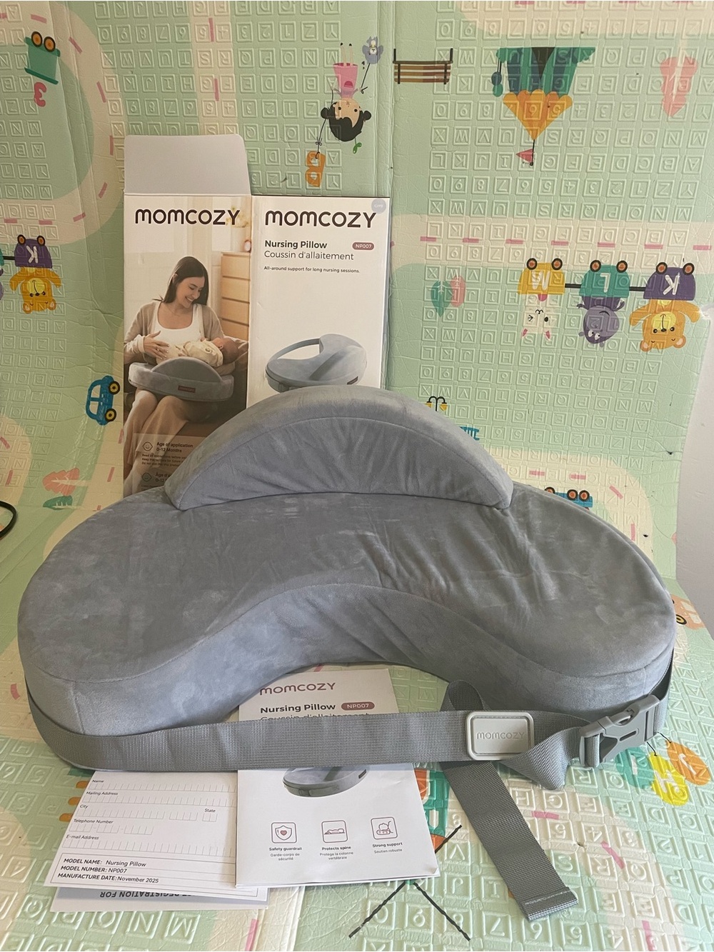 Momcozy Innovative Safety Guard Nursing Pillow
